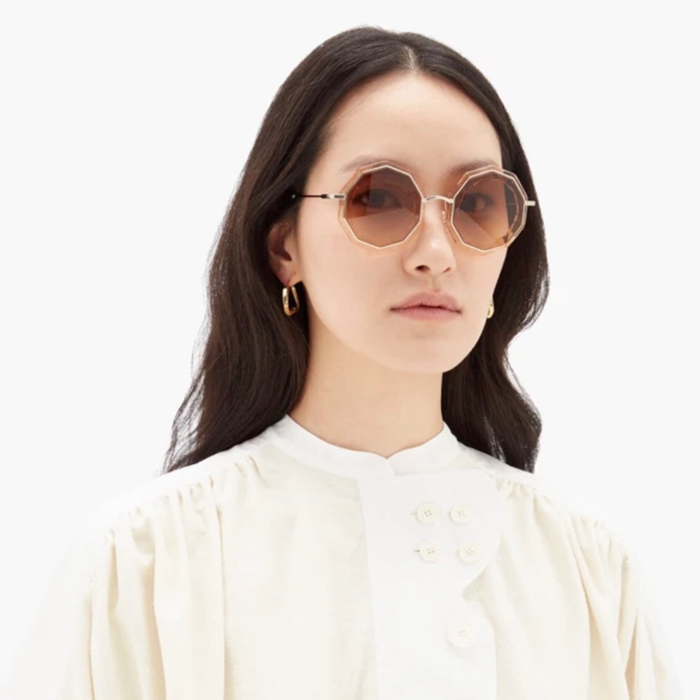 Authentic Chloe CAITE ROUND SUNGLASSES - Picture 4 of 7